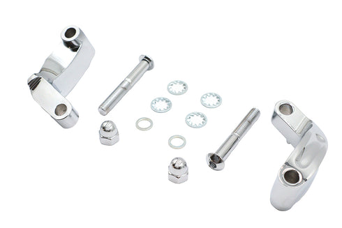 V-Twin Chrome Smooth Mirror Relocation Kit - 31-0392