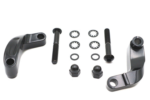 V-Twin Black Smooth Mirror Relocation Kit - 31-0393