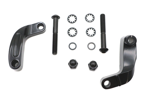 V-Twin Black Smooth Mirror Relocation Kit - 31-0393