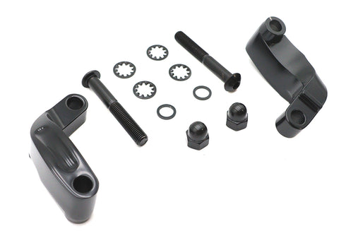 V-Twin Black Smooth Mirror Relocation Kit - 31-0393