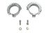 V-Twin Replica Chrome Finned Exhaust Clamp Set - 31-0425