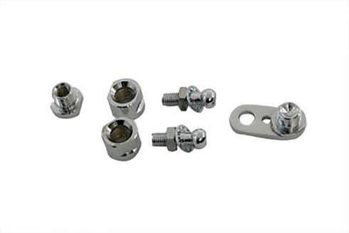 V-Twin Chrome Front Turn Signal Clamp Ball Stud - 31-0582