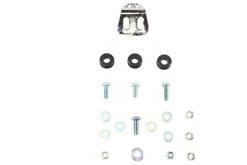 V-Twin Chrome Round Oil Tank Mount Kit - 31-0685