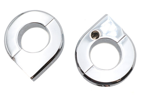 V-Twin Chrome Universal Mount Clamp Set 1 inch - 31-0695
