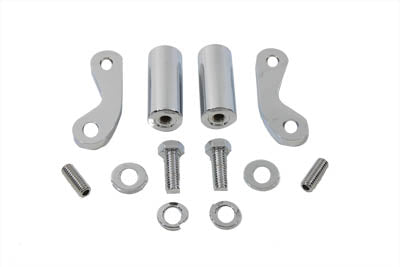 V-Twin Chrome 8-1/2 inch Front Turn Signal Mount Set - 31-0788