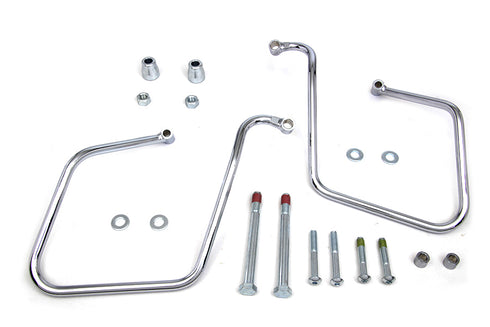 V-Twin Chrome Saddlebag Support Set - 31-0921
