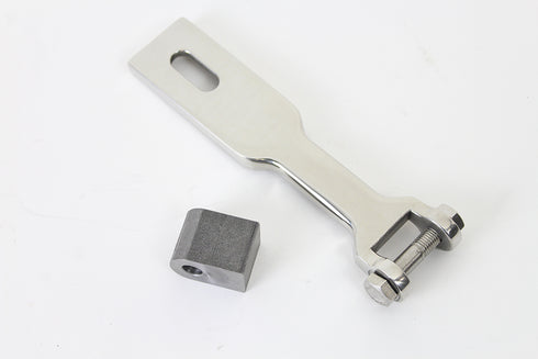 V-Twin Polished Stainless Steel Solo Seat Nose Pivot Kit - 31-0975