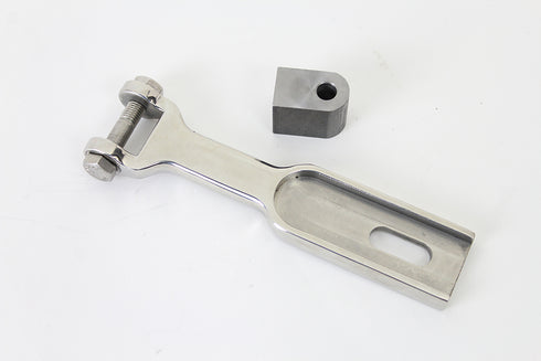 V-Twin Polished Stainless Steel Solo Seat Nose Pivot Kit - 31-0975