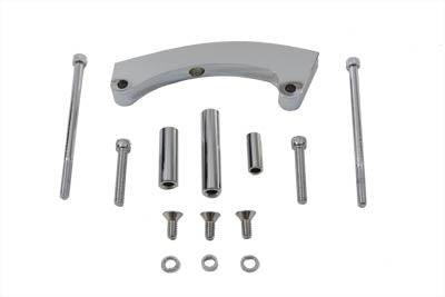 V-Twin Chrome Side Mount Tail Lamp Bracket Curved - 31-0986