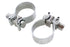V-Twin Chrome 1-7/8 inch Muffler End Clamp Set - 31-1007