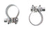 V-Twin Chrome 1-7/8 inch Muffler End Clamp Set - 31-1007