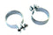 V-Twin Zinc 1-7/8 inch Muffler Clamp Set - 31-1263