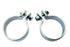 V-Twin Zinc 1-7/8 inch Muffler Clamp Set - 31-1263