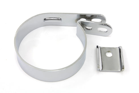 V-Twin Chrome 3-1/4 inch Replica Muffler Clamp - 31-1297