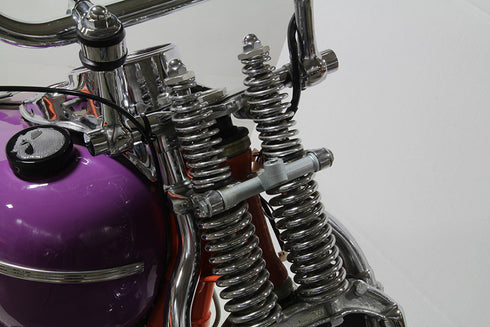 V-Twin Wyatt Spring Fork Headlamp Bracket Zinc PLated - 31-1298