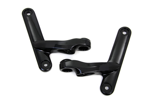 V-Twin Black Spotlamp Bracket Set - 31-1344
