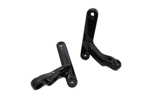 V-Twin Black Spotlamp Bracket Set - 31-1344