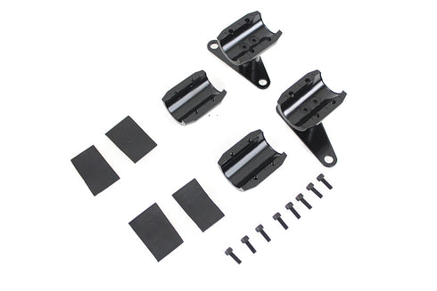 V-Twin Spring Fork Fender Black Mount Clamp Set - 31-1376
