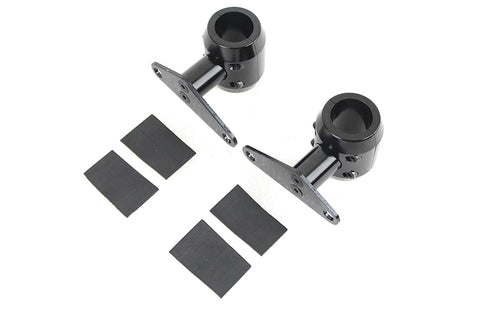 V-Twin Spring Fork Fender Black Mount Clamp Set - 31-1376