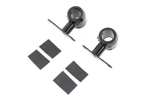 V-Twin Spring Fork Fender Black Mount Clamp Set - 31-1376