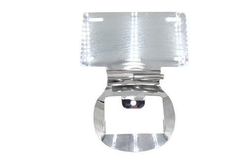 V-Twin License Plate Relocation Bracket Chrome - 31-1472