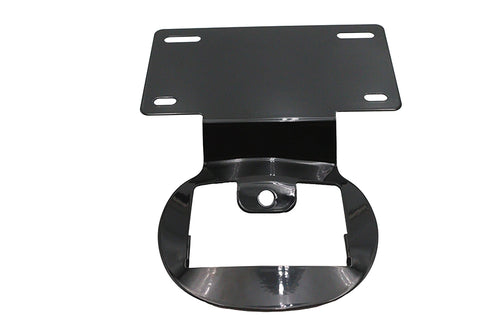 V-Twin License Plate Relocation Bracket Black - 31-1473