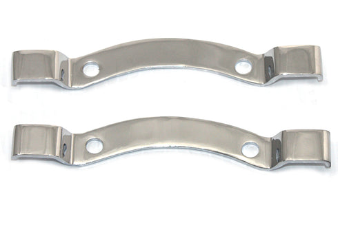 V-Twin Chrome Bracket Set for Sissy Bar Pad - 31-1987