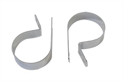 V-Twin Chrome 2-7/8 inch Muffler Body and End Clamp Set - 31-2099