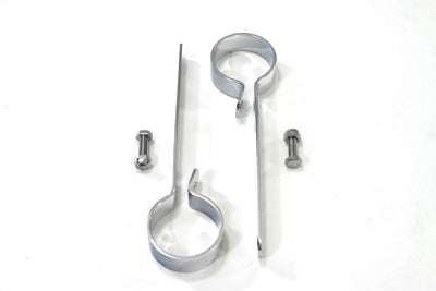 V-Twin Chrome 2 inch Exhaust Hanger Clamp Set - 31-2102