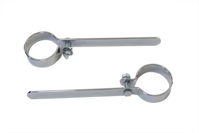 V-Twin Chrome 1-7/8 inch Exhaust Hanger Clamp Set - 31-2105