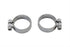 V-Twin Chrome Allen Type Exhaust Clamp Set Wide - 31-2112