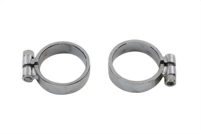 V-Twin Chrome Allen Type Exhaust Clamp Set Wide - 31-2112