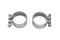 V-Twin Chrome Allen Type Exhaust Clamp Set Extra Wide - 31-3942