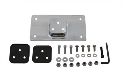 V-Twin License Plate Frame Bracket Kit Chrome - 31-3943