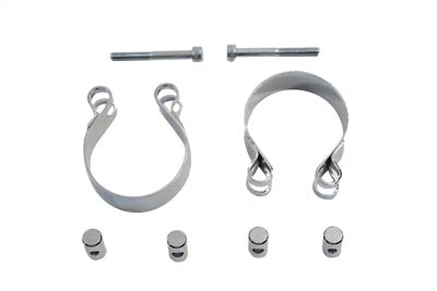 V-Twin Chrome Allen Type Exhaust Clamp Set - 31-4039