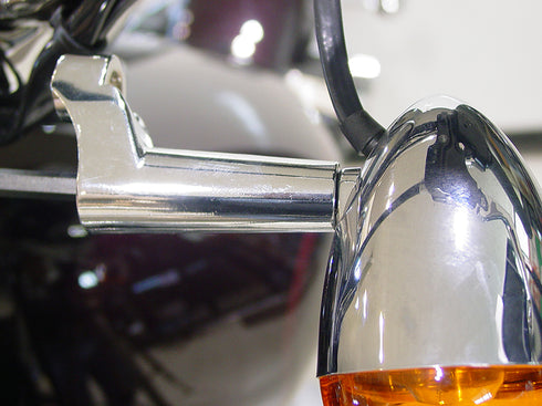 V-Twin Front Turn Signal Relocation Kit Chrome - 31-9935