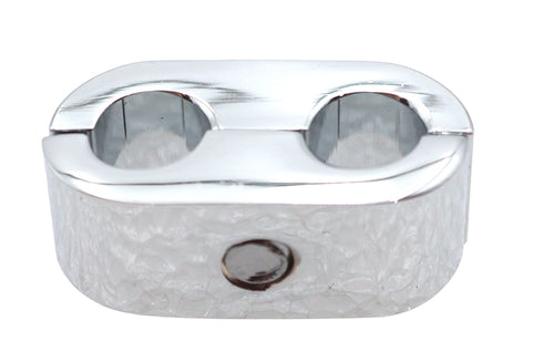 V-Twin Chrome Dual Throttle Cable Separator Clamp - 31-9942