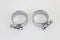 V-Twin Chrome 2-1/8 inch Wide Muffler Body and End Clamp Set - 31-9948