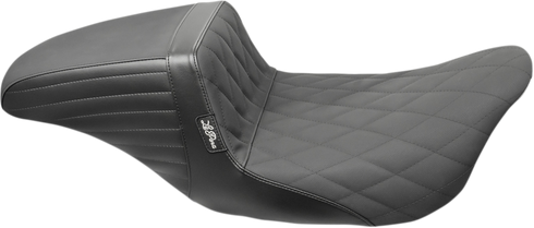 LE PERA Kickflip Daddy Long Legs Seat - Diamond w/ Gripp Tape - Black - FL '08-'23 LK-597DLDMGP