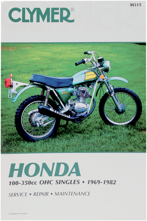 CLYMER Manual - Honda - 100-350 OHC Singles CM315