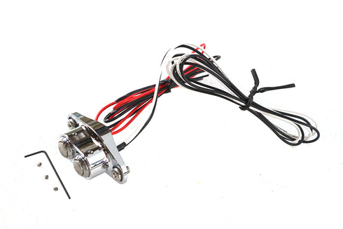 Volt Tech Chrome Duet Handlebar Button Switch Kit - 32-0263