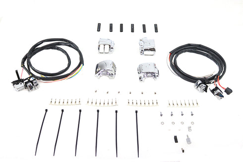 Volt Tech Handlebar Control Switch Housing Kit Chrome - 32-0276