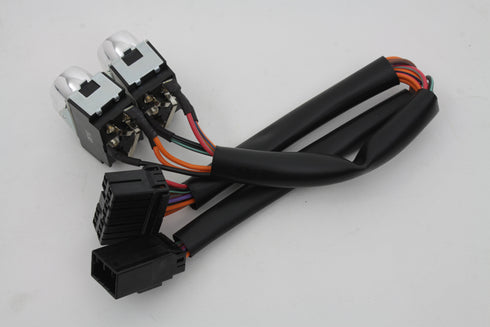 Volt Tech Rocker Style Handlebar Switch Kit Chrome - 32-0367
