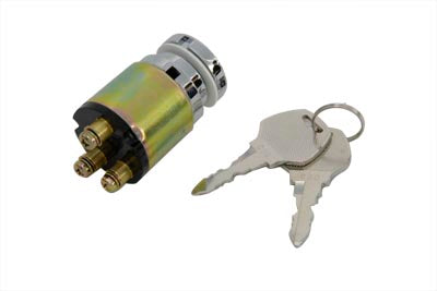 Volt Tech Chrome Ignition Key Switch - 32-0416