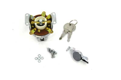 Volt Tech Fat Bob Ignition Switch with 5 Terminals Chrome - 32-0449