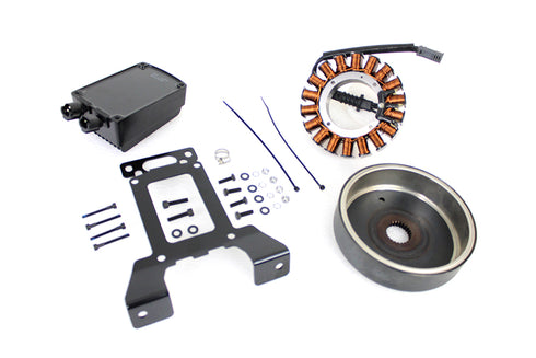 Volt Tech Alternator Charging System Kit 54 Amp Black - 32-0544