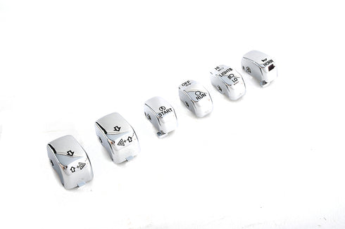 Volt Tech Handlebar Switch Cap Set Chrome - 32-0562