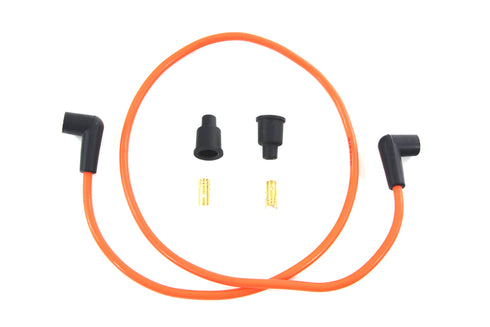 Volt Tech Orange Copper Core 7mm Spark Plug Wire Kit - 32-0650