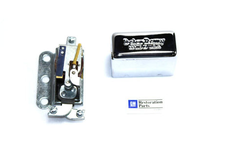 Volt Tech Chrome Replica Delco Remy 3-Brush Generator Relay - 32-0739