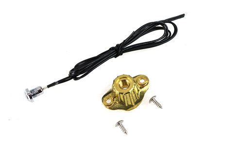 Volt Tech Old School Single Switch Kit Brass Finish - 32-1379